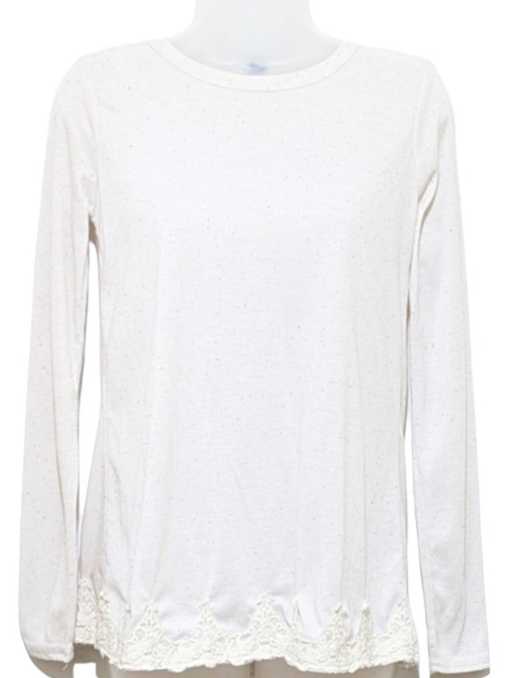 Rue 21 | Ribbed Waffle Knit | Long Sleeve Sweater | Lace | Bohemian| Shabby Chic